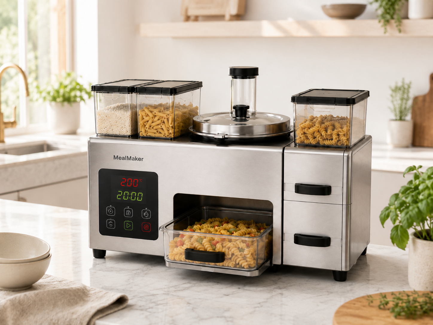 MealMaker Countertop concept in a light kitchen